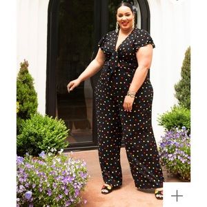 Eloquii rainbow jumpsuit pride plus size vacation